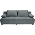 SCHLAFSOFA  in Chenille Dunkelgrau  - Dunkelgrau/Schwarz, KONVENTIONELL, Kunststoff/Textil (201/72/98cm) - Carryhome