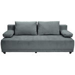 SCHLAFSOFA  in Chenille Dunkelgrau  - Dunkelgrau/Schwarz, KONVENTIONELL, Kunststoff/Textil (201/72/98cm) - Carryhome
