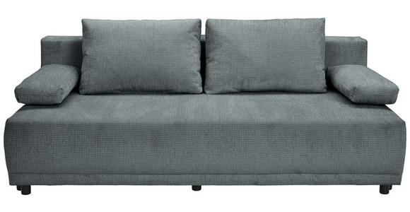 SCHLAFSOFA  in Chenille Dunkelgrau  - Dunkelgrau/Schwarz, KONVENTIONELL, Kunststoff/Textil (201/72/98cm) - Carryhome