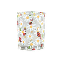 TEELICHTGLAS - Gelb/Rot, LIFESTYLE, Glas (10/12,5cm)