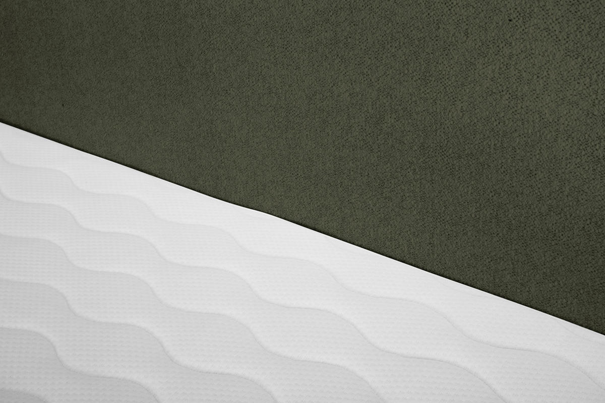 BOXSPRINGBETT 180/200 cm  in Dunkelgrün  - Dunkelgrün/Schwarz, Modern, Textil (180/200cm) - MID.YOU