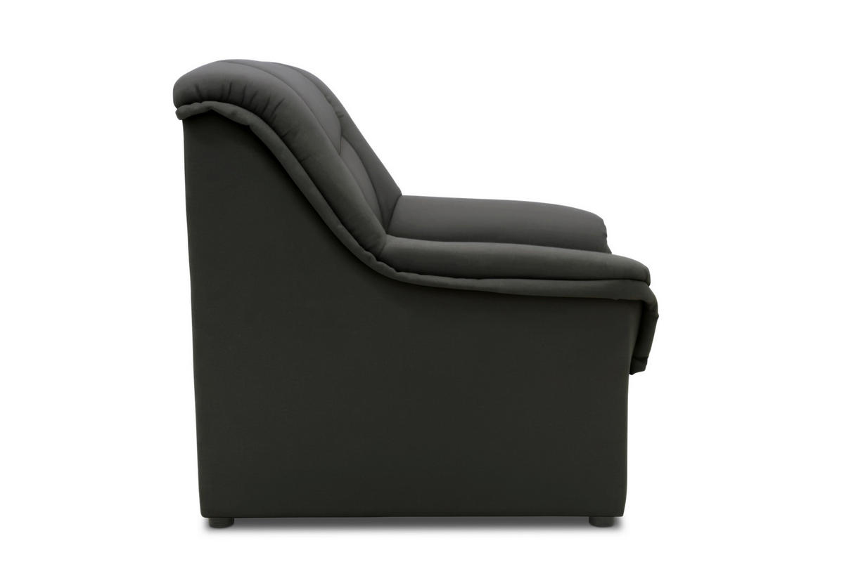 SESSEL in Lederlook Schwarz  - Schwarz, KONVENTIONELL, Kunststoff/Textil (95/89/90cm) - MID.YOU