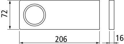 UNTERBAULEUCHTEN-SET - Schwarz, Basics, Metall (20,6/7,2/1,6cm) - HKT