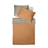 KÉTOLDALAS ÁGYNEMŰHUZAT 140/200 cm  - terrakotta/taupe, Basics, textil (140/200cm) - Fleuresse