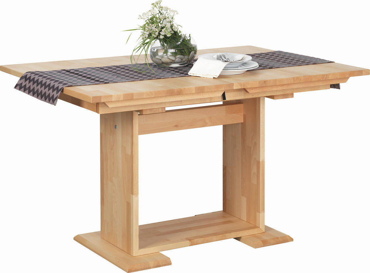 ESSTISCH Buchefarben rechteckig  ausziehbar  - Buchefarben, KONVENTIONELL, Holz (130/90/75cm) - Livetastic