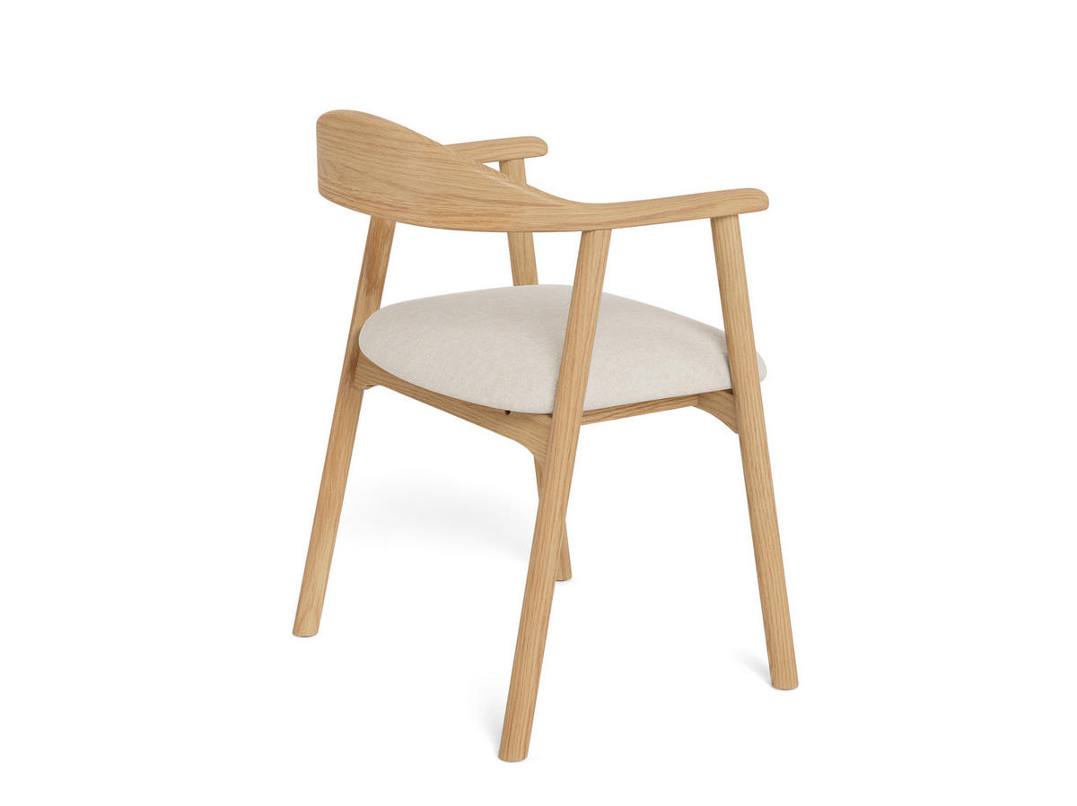 ARMLEHNSTUHL   Webstoff  Naturfarben, Beige  - Beige/Naturfarben, KONVENTIONELL, Holz/Textil (56/76/54cm) - MID.YOU