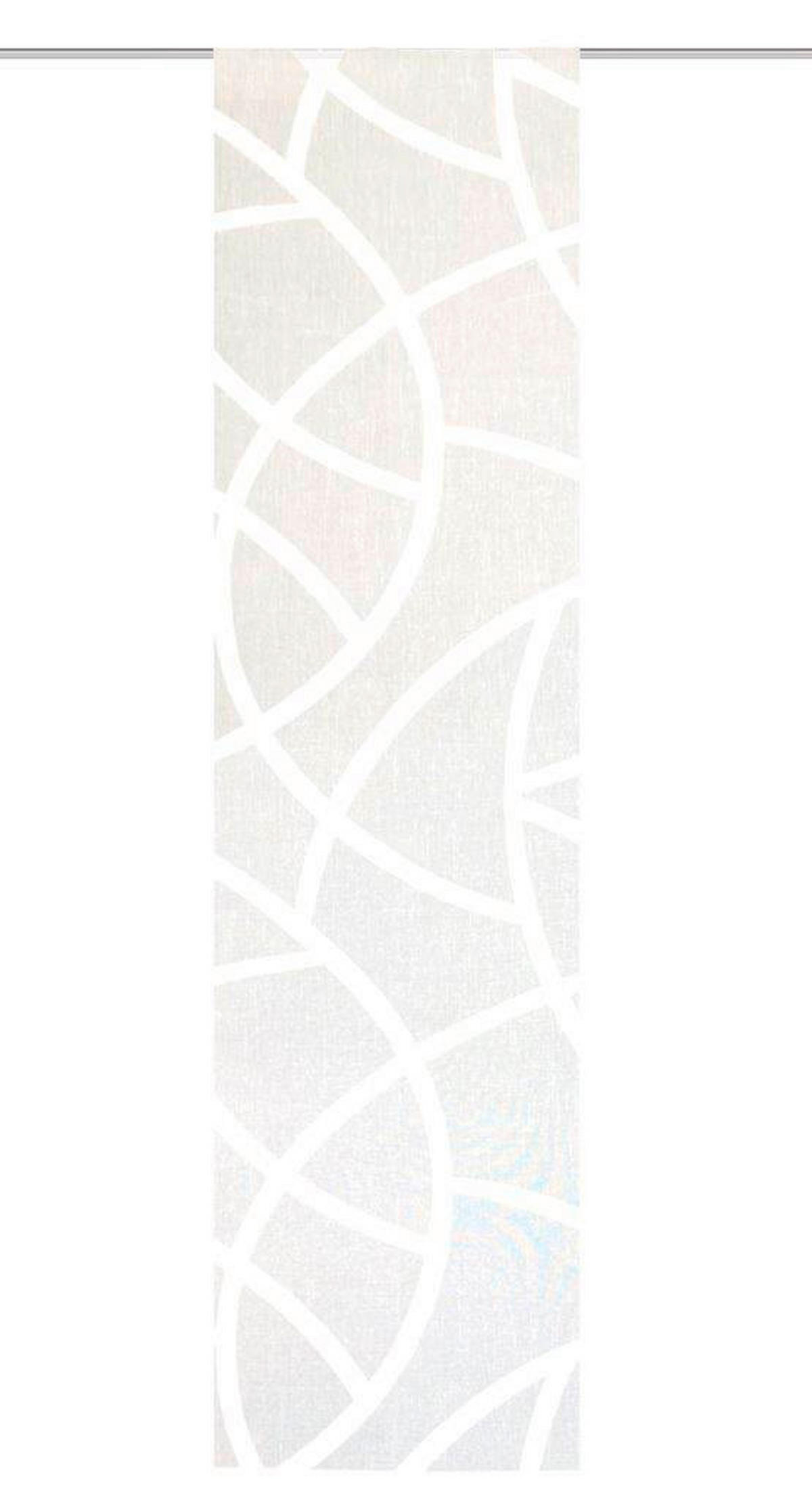 FLÄCHENVORHANG   transparent   60/245 cm  - Ecru, KONVENTIONELL, Textil (60/245cm)