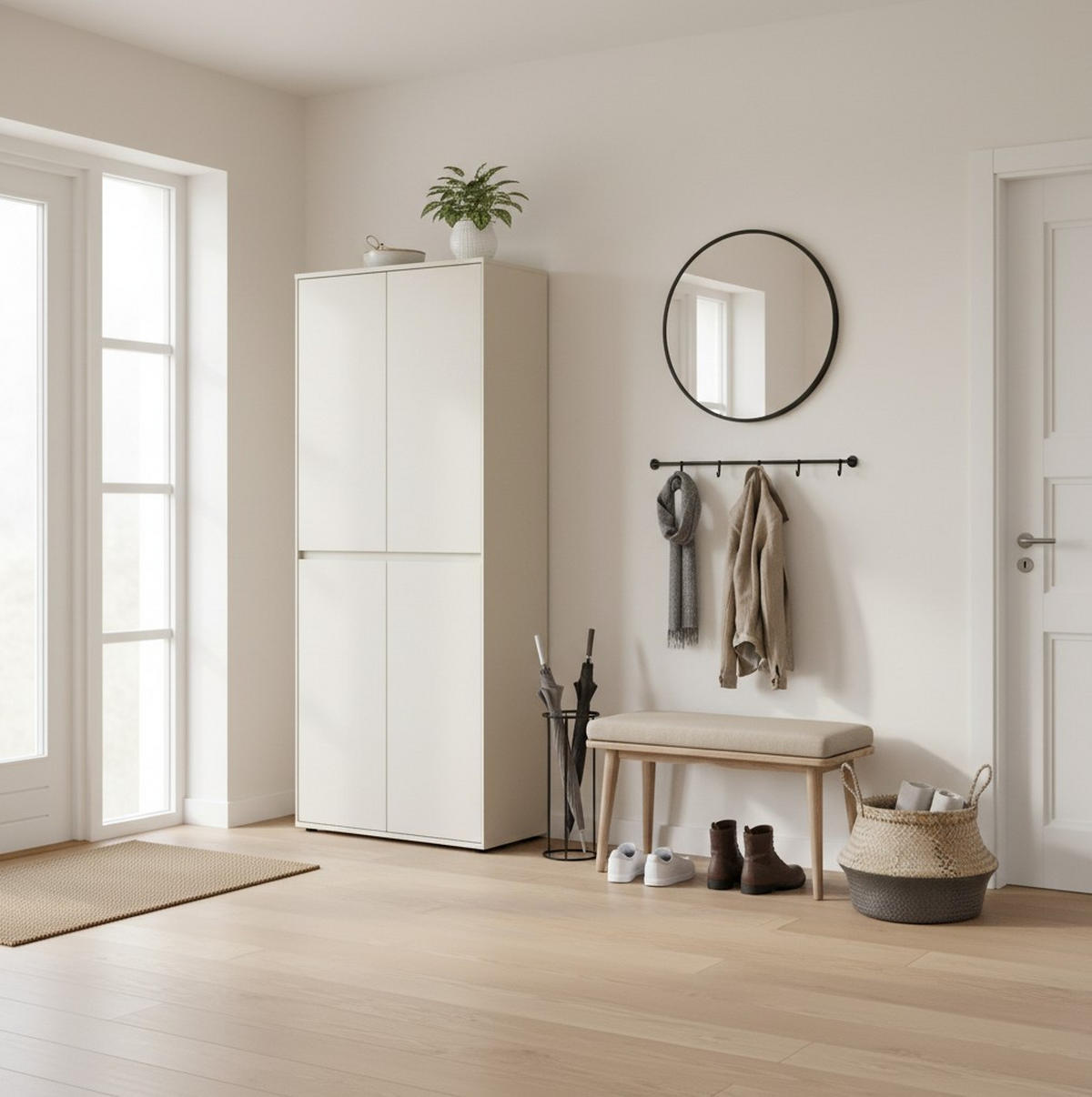 GARDEROBENSCHRANK  in 75/185,9/35,3 cm  - Kaschmir, Design, Holzwerkstoff (75/185,9/35,3cm) - Livetastic