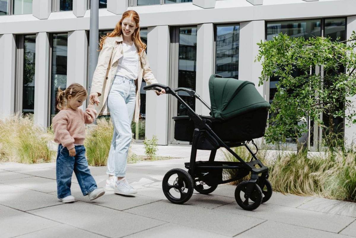 KOMBIKINDERWAGEN    - Anthrazit, Basics, Metall (57/110/108cm) - TFK