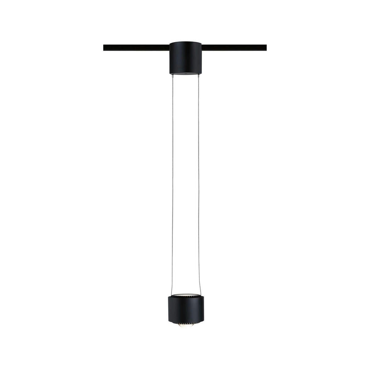 SCHIENENSYSTEM-HÄNGELEUCHTE - Schwarz, Design, Metall (8,5cm) - Paulmann