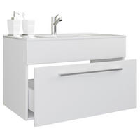 WASCHTISCHKOMBI 60 cm  - Weiss/Silberfarben, Modern, Keramik/Holzwerkstoff (60cm) - MID.YOU
