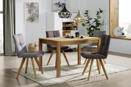 JEDÁLENSKÝ STÔL, divý dub, farby duba, 120/80/75 cm - farby duba, Konventionell, drevo (120/80/75cm) - Carryhome