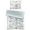 BETTWÄSCHESET MARMOR Satin 160/210 cm  50 cm/70 cm  - Weiss, Konventionell, Textil (160/210cm) - Novel