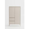 HIGHBOARD  in 81/139/40 cm  - Kaschmir, Design, Holzwerkstoff/Metall (81/139/40cm) - MID.YOU
