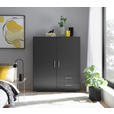 HIGHBOARD , 120/140/38 cm, 2 Schublade(n)  - Alufarben/Graphitfarben, KONVENTIONELL, Holzwerkstoff/Kunststoff (120/140/38cm) - Carryhome