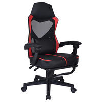 GAMINGSTUHL Rot, Schwarz Metall, Kunststoff, Textil   - Rot/Schwarz, MODERN, Kunststoff/Textil (59/107-117/58cm) - Carryhome