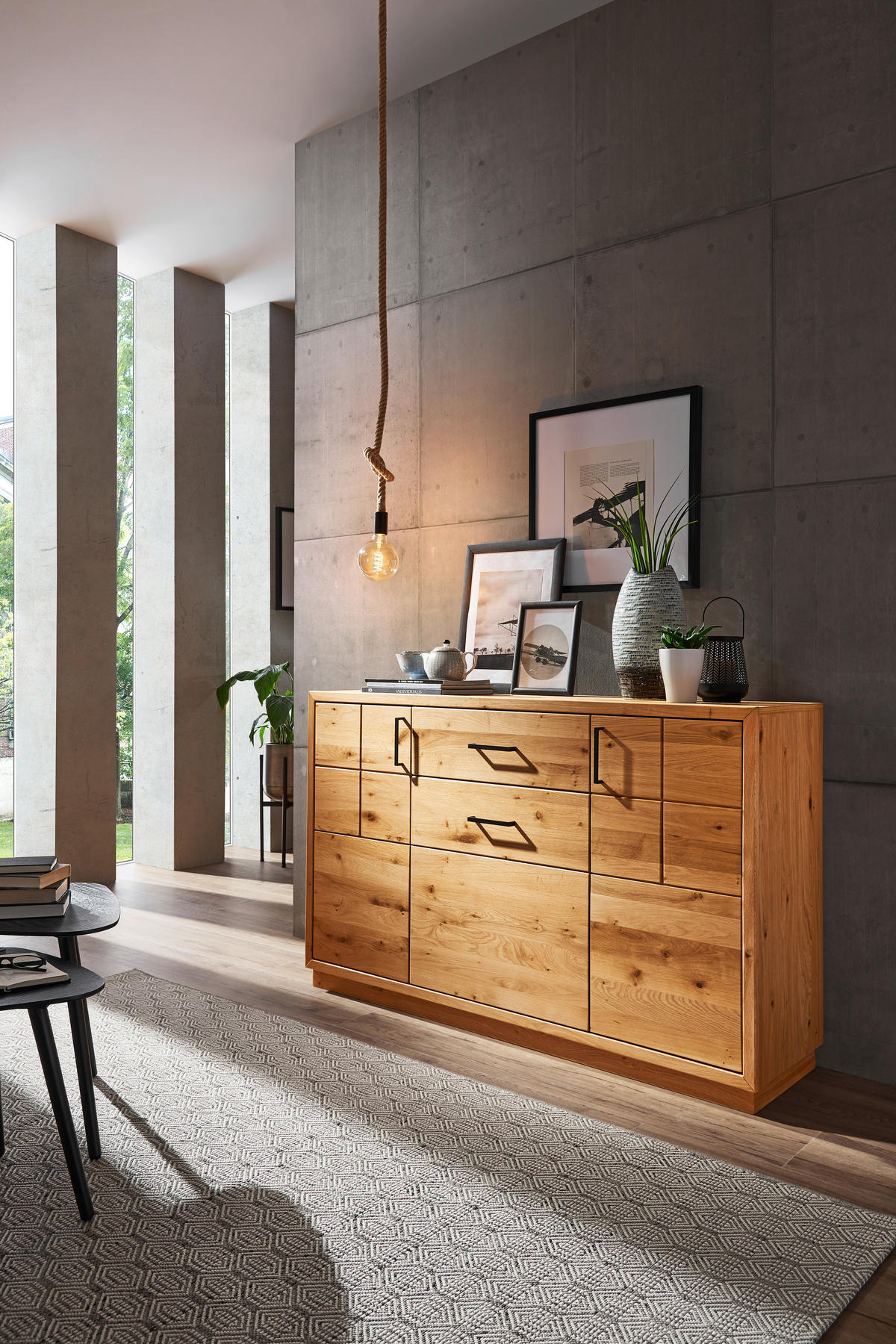 SIDEBOARD 140/88/40 cm  - Wildeiche/Eichefarben, Natur, Holz/Holzwerkstoff (140/88/40cm) - Linea Natura