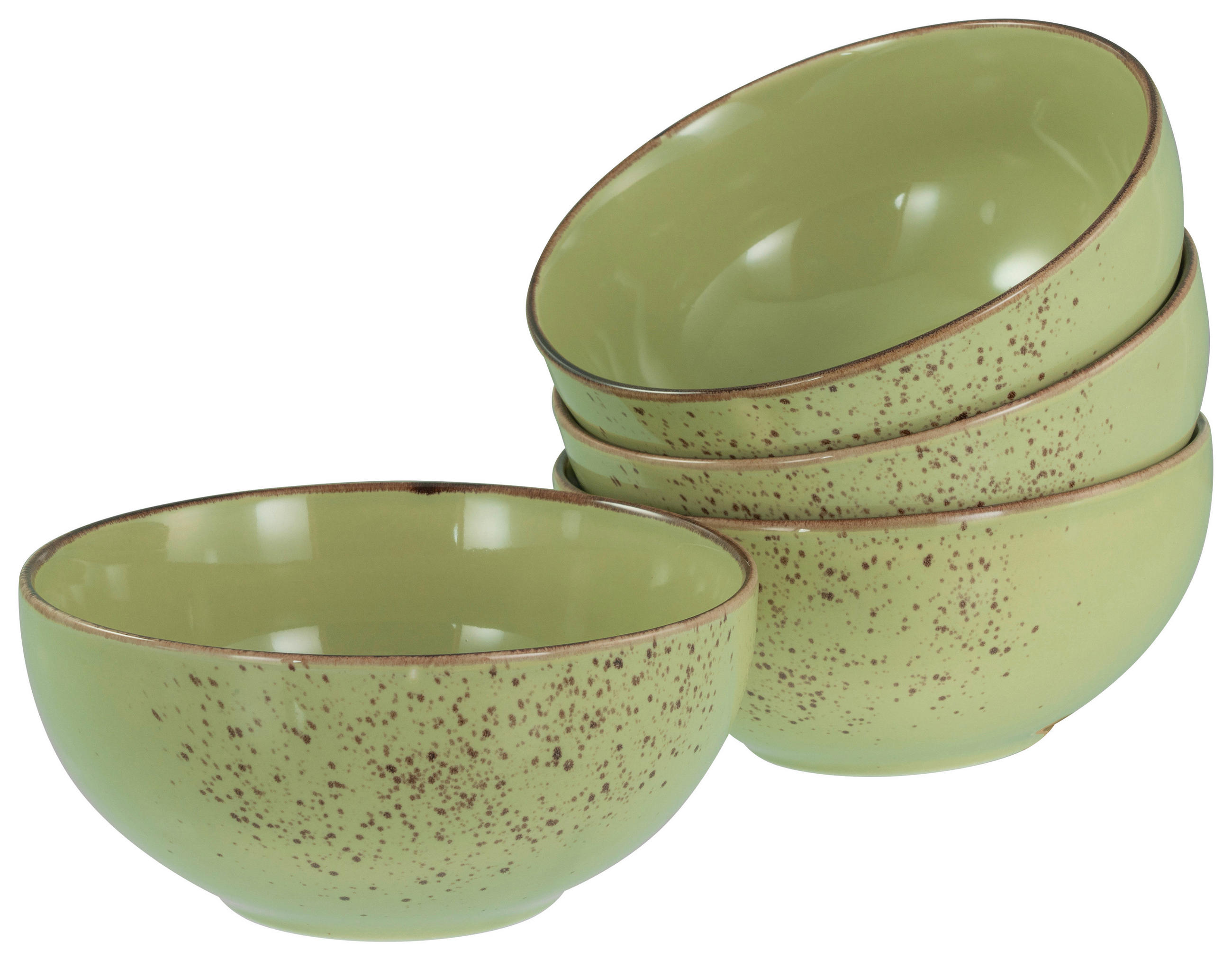 SKÅLSET 4 delar   - grön, Design, keramik - Creatable