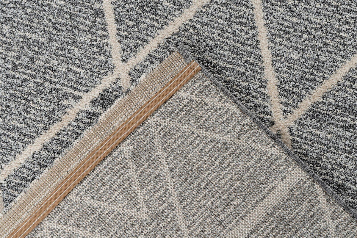 FLACHWEBETEPPICH  Wohnzimmer 160/230 cm Grau, Beige rechteckig  - Beige/Grau, Basics, Textil (160/230cm) - Kayoom