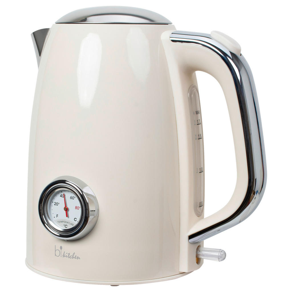 Thumbnail - Silva Schneider Wasserkocher, Weiß, Kunststoff, 22.6x25.2x16.4 cm, automatische Abschaltung, manuelle Trockengehschutz, ...