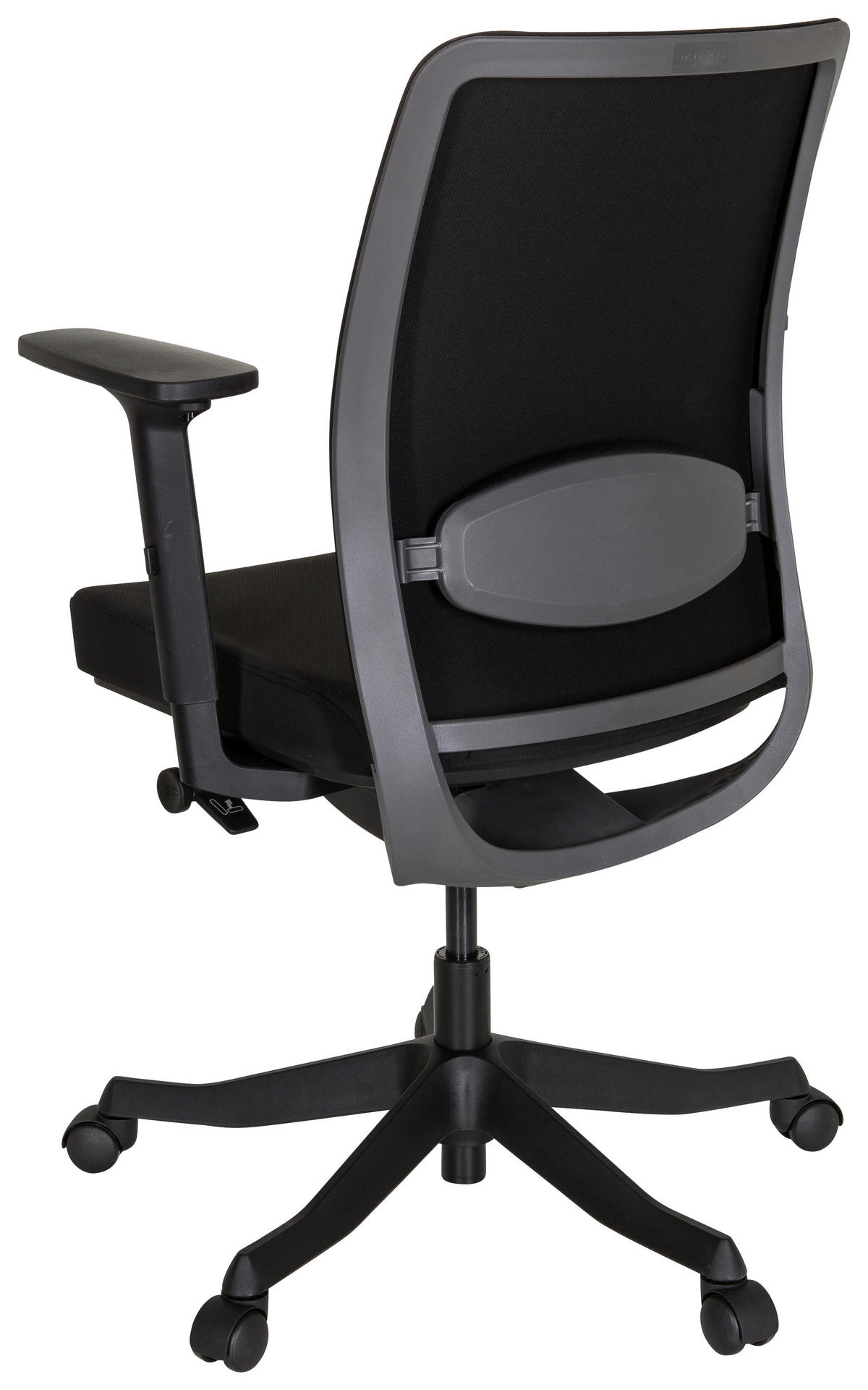 OTOČNÁ ŽIDLE, plochá tkanina, černá - černá, Moderní, textil/plast (68/111/60cm) - MID.YOU