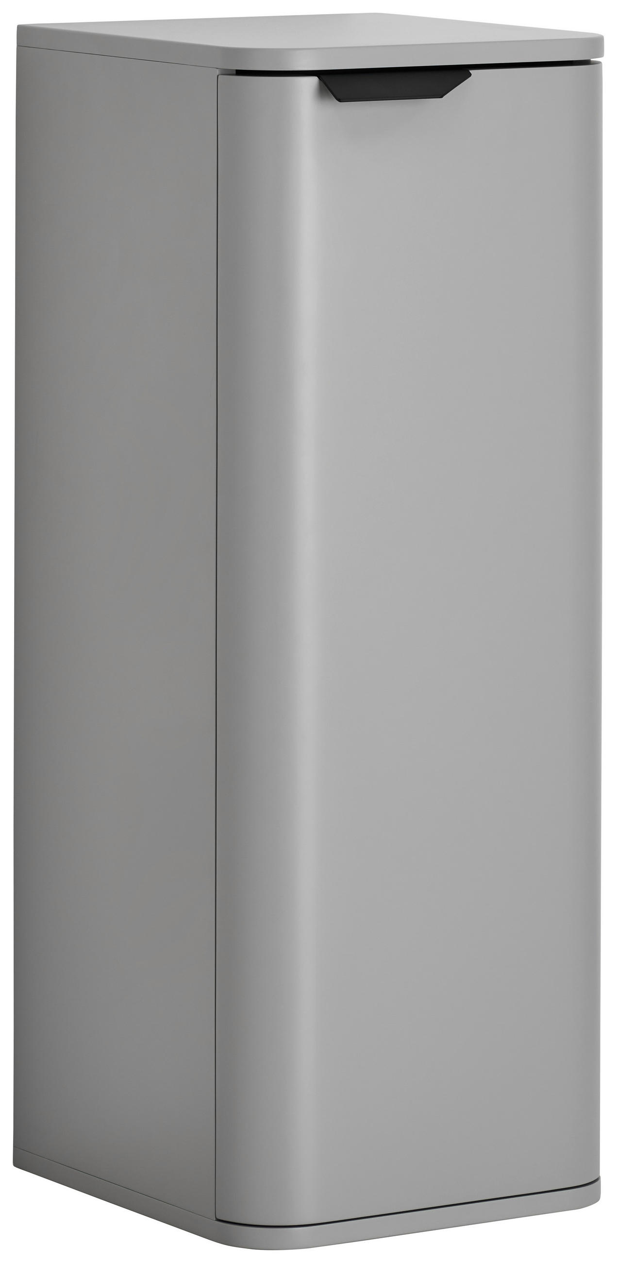 SEITENSCHRANK 33/87/35 cm  - Schwarz/Grau, Design, Holzwerkstoff/Metall (33/87/35cm) - home24