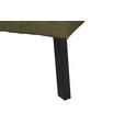 ECKSOFA in Webstoff Olivgrün  205/280 cm  - Schwarz/Olivgrün, Design, Textil/Metall (205/280cm) - Xora