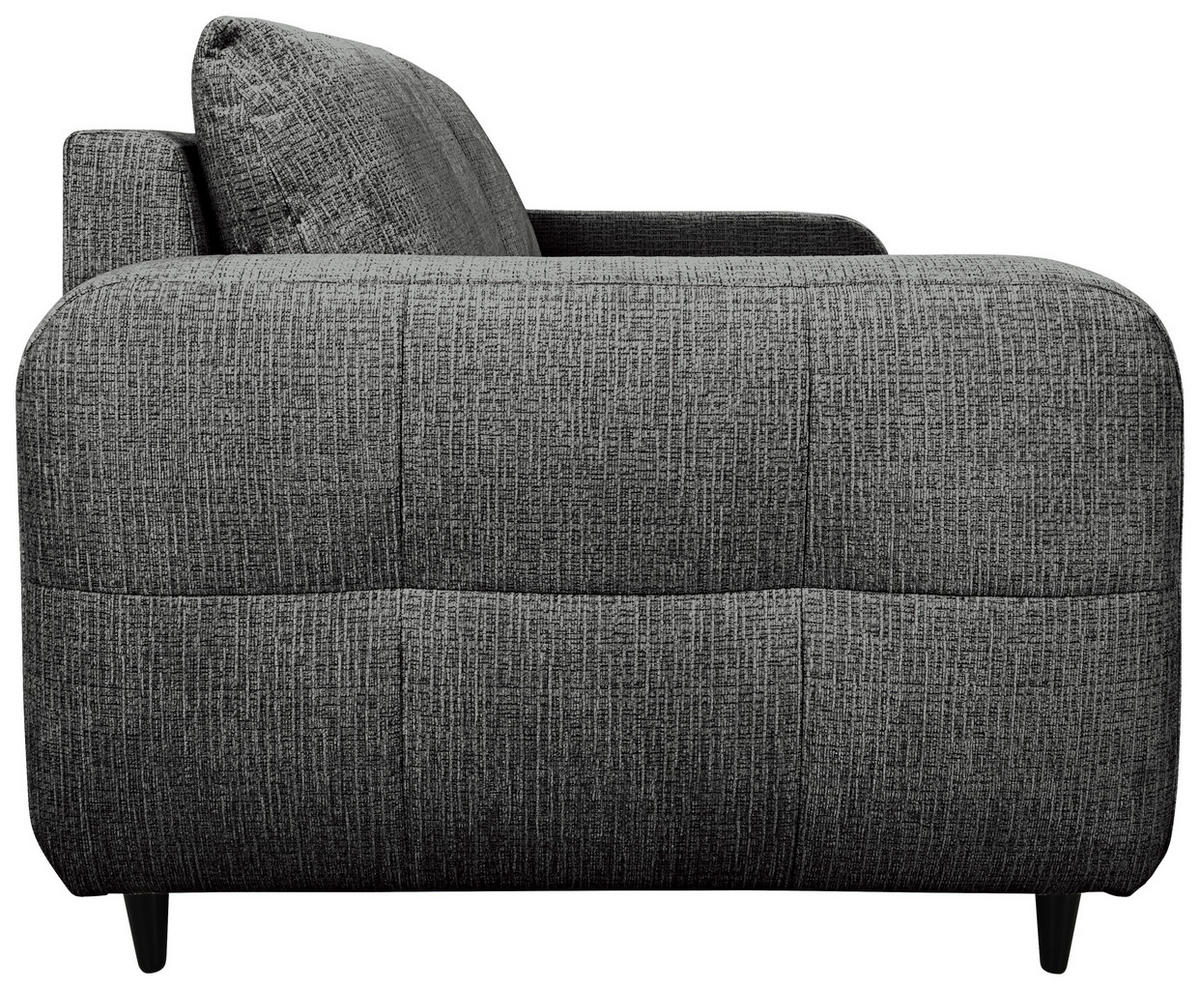 2-SITZER-SOFA Flachgewebe Anthrazit  - Anthrazit/Schwarz, MODERN, Holz/Textil (167/88/101cm) - Lomoco