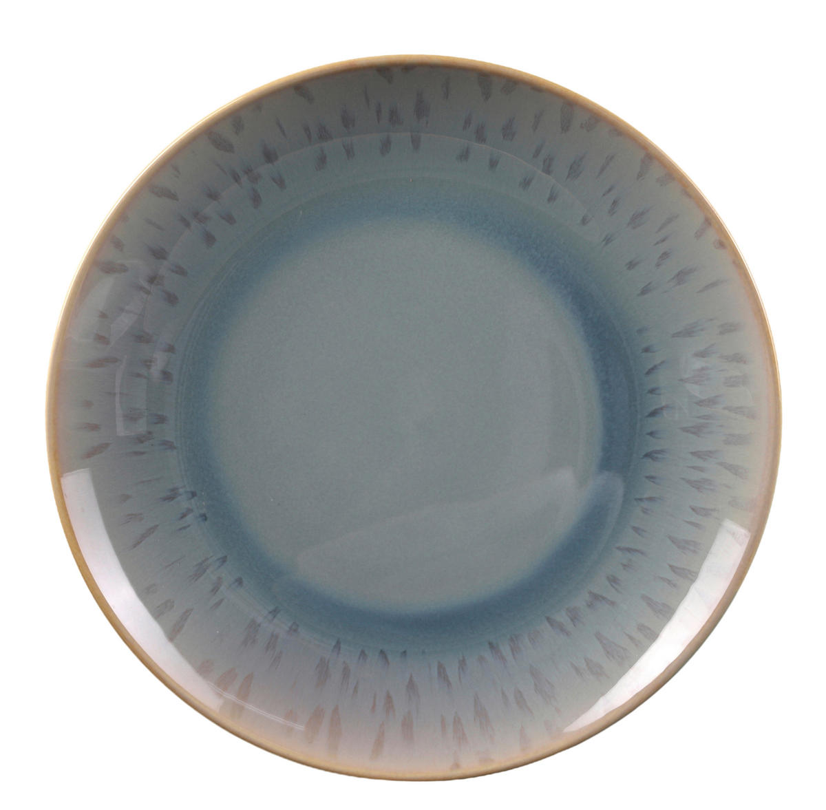 KOMBINOVANÝ SERVIS, 16-dielne, porcelán - modrá/jantárová, Basics, keramika - Echtwerk