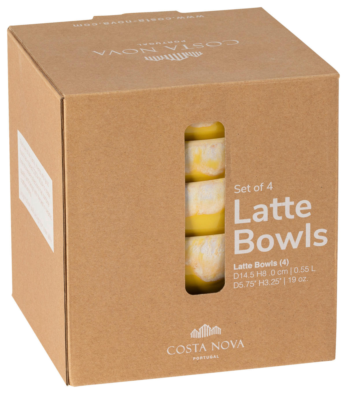 SCHÜSSELSET GRESPRESSO 4-teilig  - Hellgelb, Basics, Keramik (15/8cm) - Costa Nova