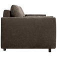 SCHLAFSOFA Chenille Dunkelbraun  - Dunkelbraun/Schwarz, KONVENTIONELL, Kunststoff/Textil (161/90/108cm) - Carryhome