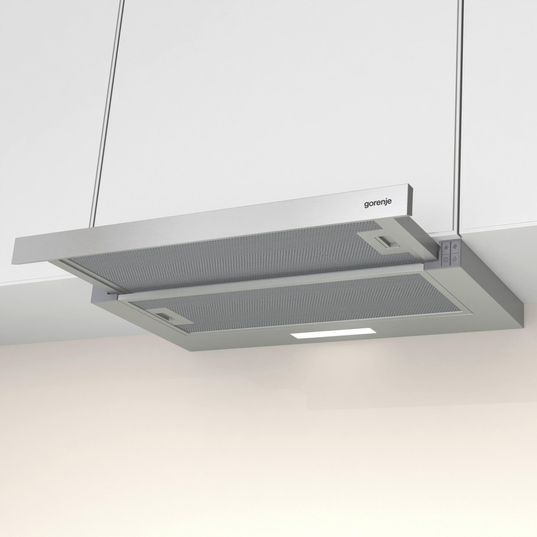 DUNSTABZUGSHAUBE TH 62E3X  - Silberfarben, Basics, Kunststoff/Metall (60/17/30,6cm) - Gorenje