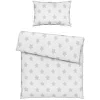 BABYBETTWÄSCHE 100/135 cm  - Weiß/Grau, Basics, Textil (100/135cm) - My Baby Lou