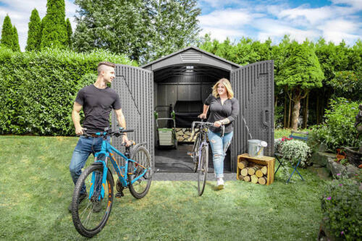 GERÄTEHAUS 204/227/204 cm  - Grau, Basics, Kunststoff (204/227/204cm) - Ambia Garden