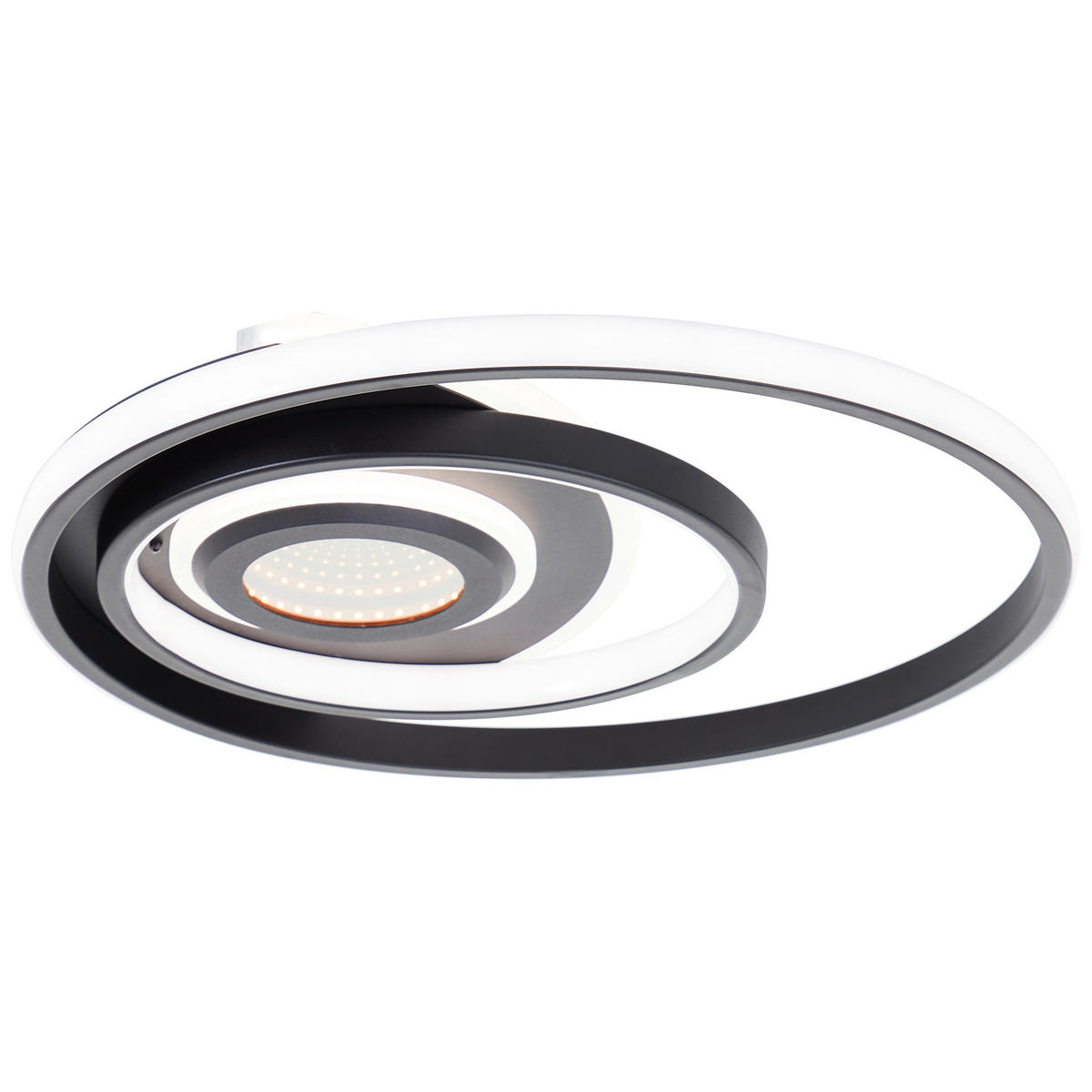 LED SVJETILJKA STROPNA  - crna, Design, metal/plastika (40,8/5,5/40,8cm)