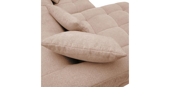 ECKSOFA Rosa Flachgewebe - Schwarz/Rosa, KONVENTIONELL, Kunststoff/Textil (170/280cm) - Carryhome