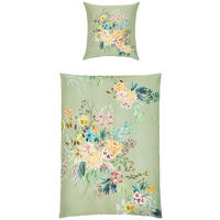 POVLEČENÍ, makosatén, zelená, 135/200 cm  - zelená, Design, textil (135/200cm) - Janine