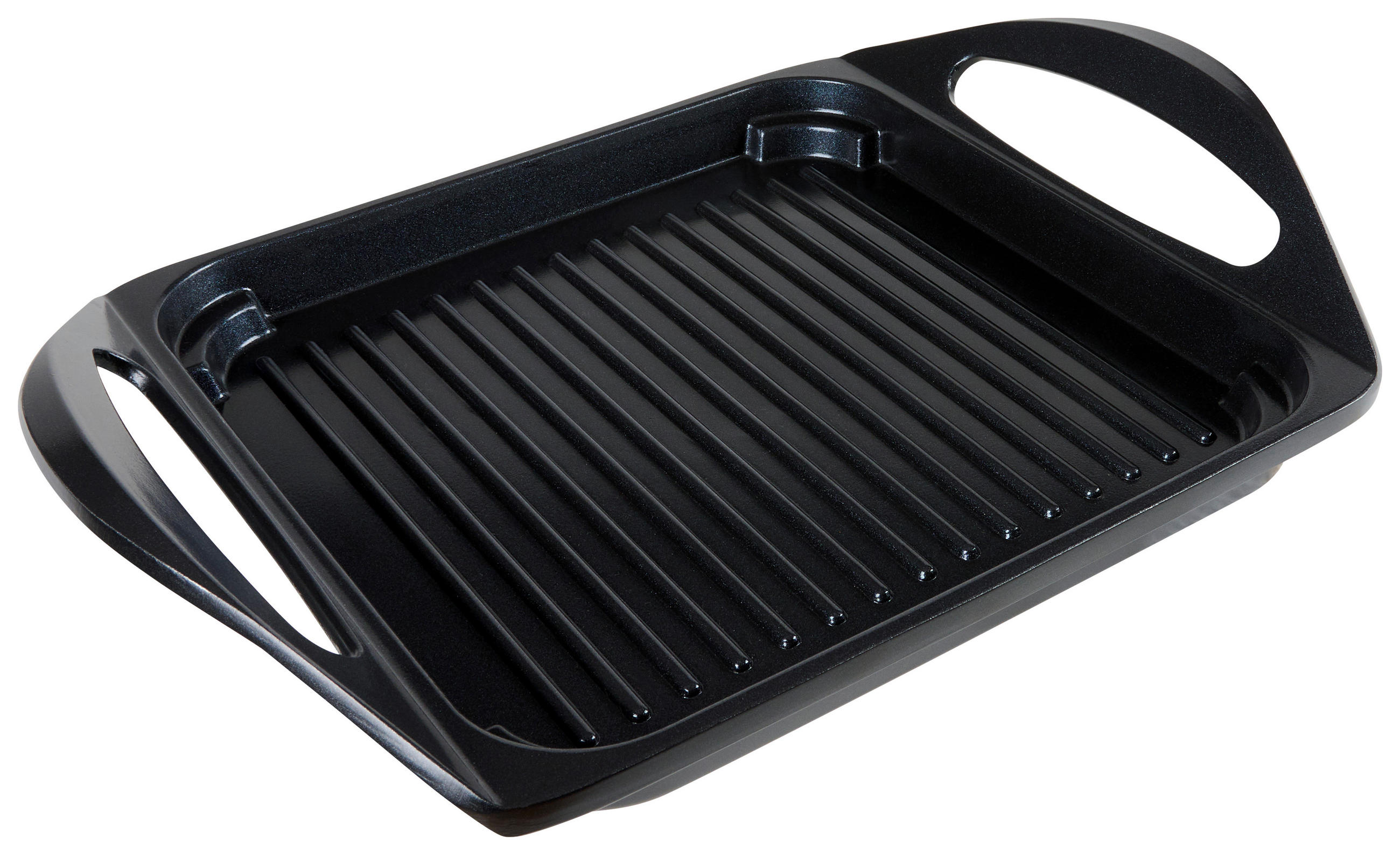 GRILLPLATTE - Schwarz, Basics, Metall (32/23/5,7cm) - Homeware Profession.