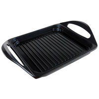 GRILOVACIA DOSKA,  - čierna, Basics, kov (32/23/5,7cm) - Homeware Profession.