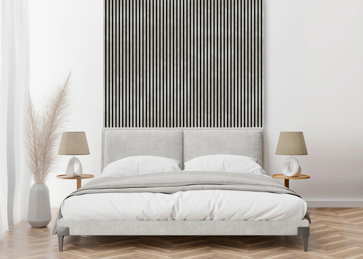ABSCHLUSSLEISTEN Beton foliert 2.5/1.8/275 cm  - Grau, KONVENTIONELL, Holzwerkstoff/Textil (2.5/1.8/275cm)