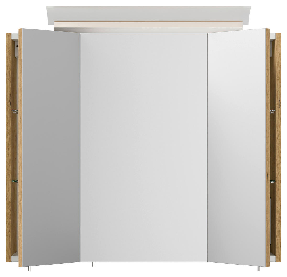 SPIEGELSCHRANK 75/62/17 cm  - Eichefarben, MODERN, Glas/Holzwerkstoff (75/62/17cm) - MID.YOU