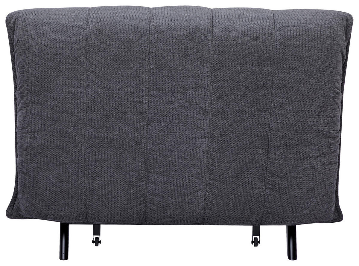 SCHLAFSESSEL Cord Grau    - Schwarz/Grau, Design, Holz/Textil (108/82/102cm) - Stylife