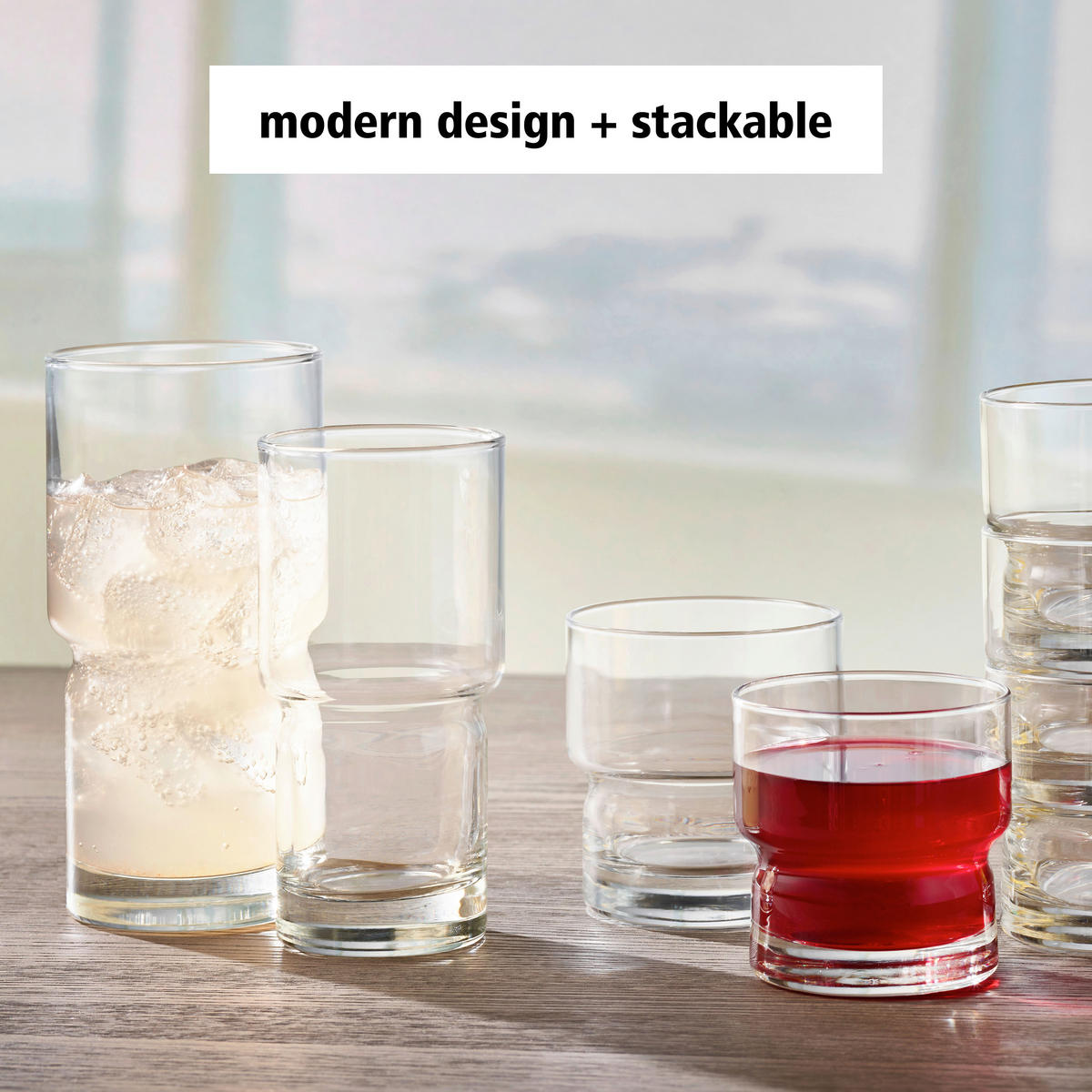 GLÄSERSET NEWTON  12-teilig  - Klar, Basics, Glas (7/14,5cm)