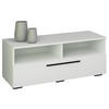 TV-BÄNK  i 95/39/40 cm  - vit/svart, Modern, metall/trämaterial (95/39/40cm) - MID.YOU