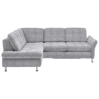 ECKSOFA in Webstoff Alufarben  - Chromfarben/Alufarben, Konventionell, Textil/Metall (210/242cm) - Beldomo Style