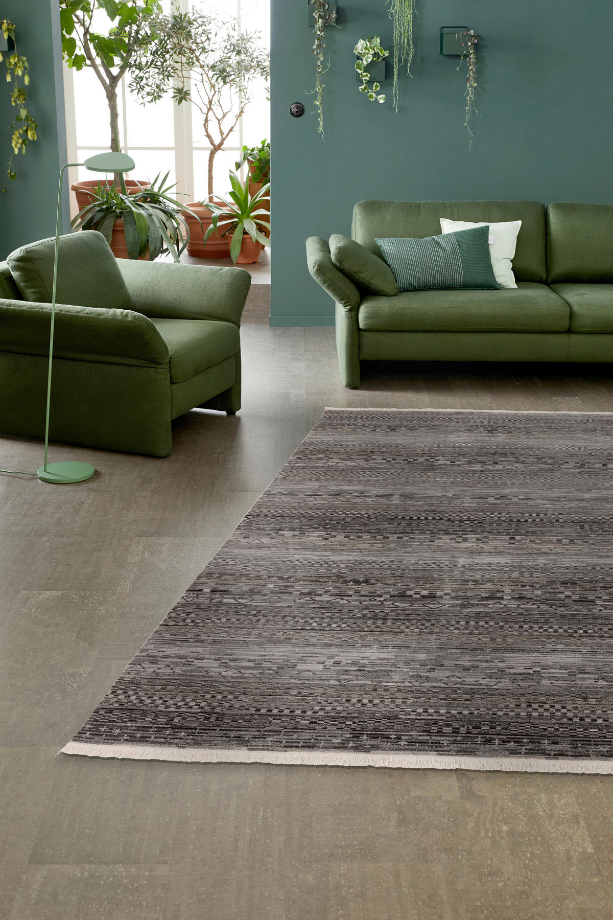 WEBTEPPICH 133/185 cm Mystik 6305/92 D.193 042 Dunkelgrau rechteckig  - Dunkelgrau, KONVENTIONELL (133/185cm) - Schöner Wohnen