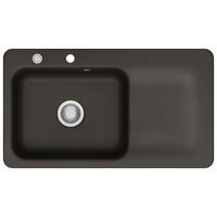 SPÜLE Juna 90 / 50150265  - Braun, Basics, Keramik (90/20/51cm) - Systemceram