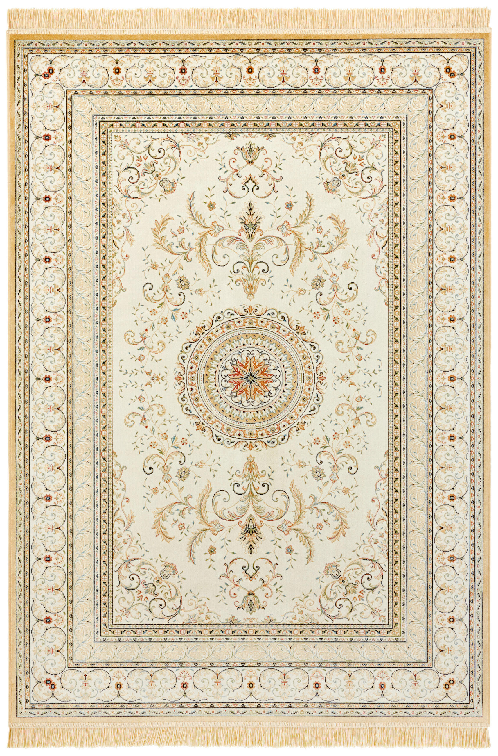 VINTAGE-TEPPICH 95/140 cm Naveh Creme, Beige  - Beige/Creme, Basics, Textil (95/140cm) - Novel