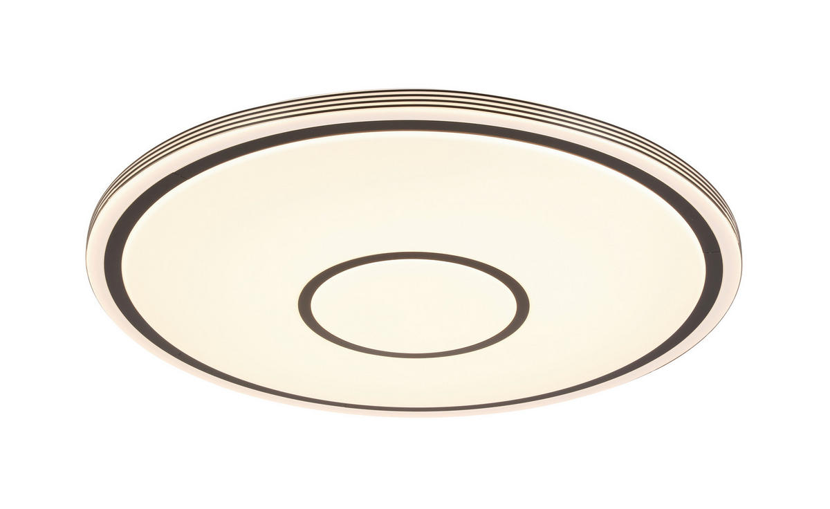STROPNÍ LED SVÍTIDLO, 73/7,5 cm  - bílá/černá, Basics, kov/plast (73/7,5cm) - Novel