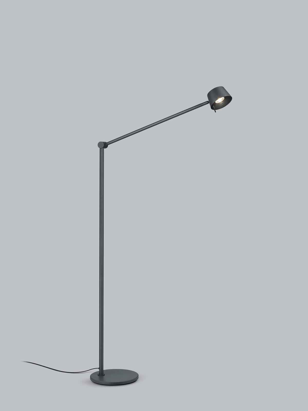LED-STEHLEUCHTE Sen 67/22 cm   - Schwarz, Design, Metall (67/22cm) - Helestra